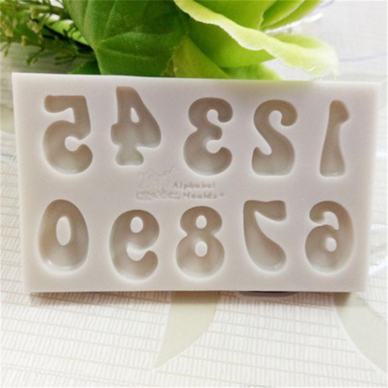 Sugar Craft Capital/Letter/Number Silicone Fondant Mold Cake Decorating Tools Chocolate Mold