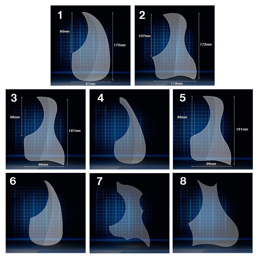 Народная акустическая мягкая пластина для царапин, защитная наклейка для гитары, наклейка с защитой, наклейка на доску