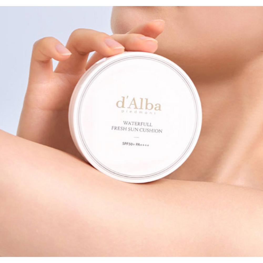 d'Alba Waterful Fresh Sun Cushion Original SPF50+ PA++++, 15g, 2 Pieces