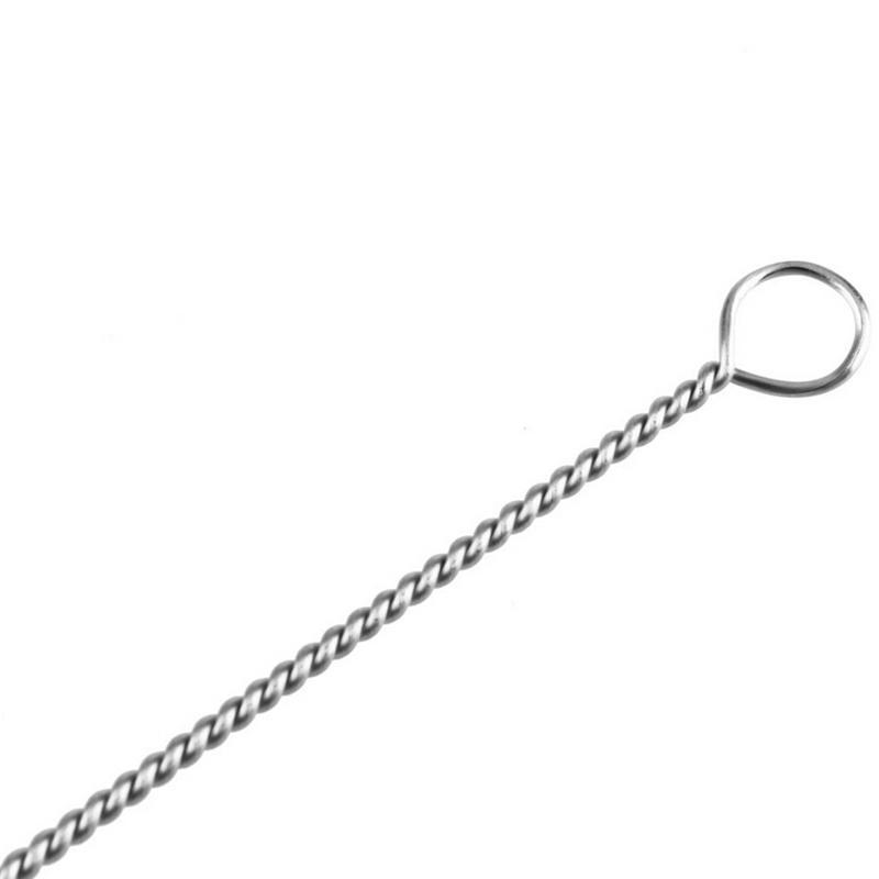1Pcs Stainless Steel Nylon Straw Cleaning Cleaner Drinking Straws 17Cm Brush