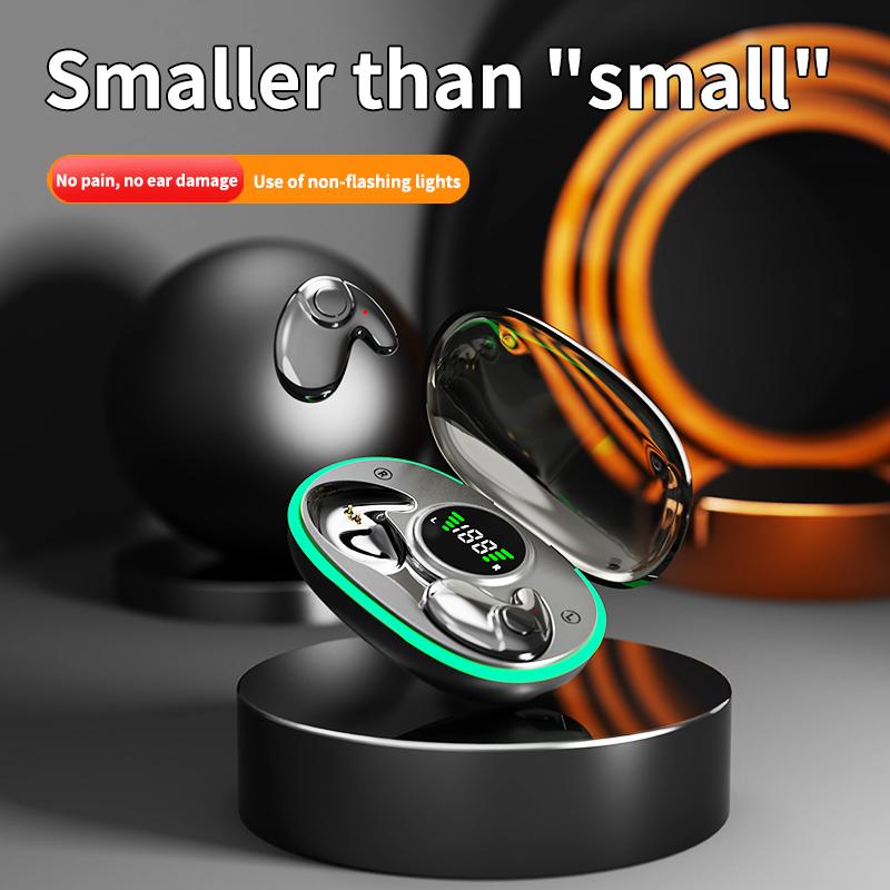 Невидимые наушники для сна Bluetooth 5.3 Наушники IPX5 Водонепроницаемые Наушники с шумоподавлением Сенсорное управление Беспроводные гарнитуры