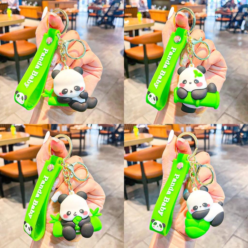 Delightful Chengdu Panda Plush Keychain Soft Silicone Key Fob Perfect For Couples And Friends