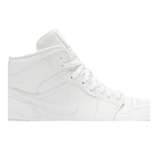 Air Jordan Air Jordan 1 Mid 'Triple White' 554724-129 Мужская обувь