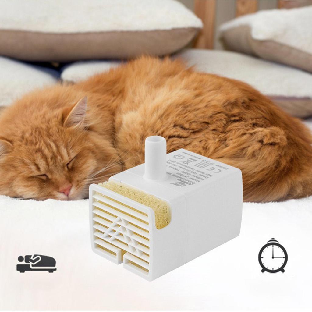 Cat Fountain Pump Cat Fountain Replacement Pump Quiet Feeding Supplies for Drinking Dispenser Travel Indoor Home Apartment