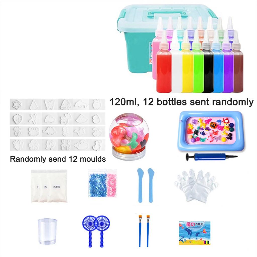DIY Fairy Magic Water Elf Ocean Mold Companion For Kids 3D Handmade Kits Aqua Fairy Gel Toy Set Handicraft Educational Toys Gift