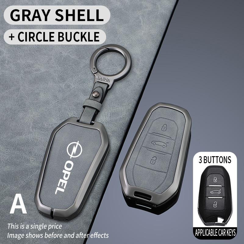 Цинковый сплав Чехол-оболочка для брелока автомобиля Защитный держатель Для Opel Mokka Corsa Astra Phev Grandland Hybrid 2025 Аксессуары