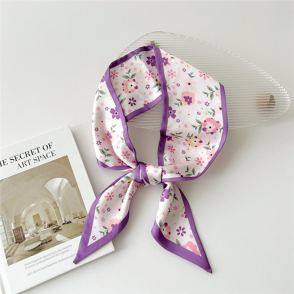 Новые шарфы Шелковые шарфы Женские весенние и осенние длинные декоративные профессиональные шарфы Летние тонкие стили в сочетании с рубашками Стильные