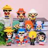 One Piece Connection Building Blocks Luffy Chopper Nami Sanji Zoro Usopp Ace Franky Brook Robi Diamond Brick Figure Toy Toy For Kids