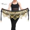 Бархатная поясная цепочка для танца живота со шнуровкой для монет, легкий женский пояс для танцев, аксессуары для танцоров