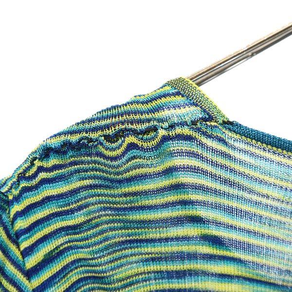 Missoni Сделано в Италии Вязаный свитер с коротким рукавом и принтом по всей поверхности Женский Б/у