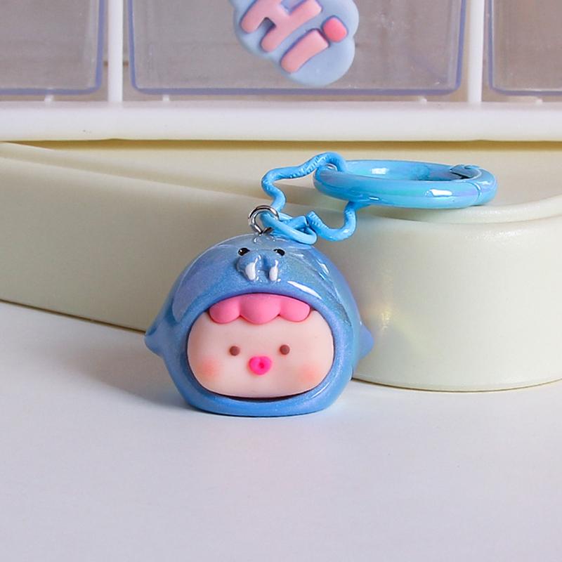 Kawaii милый брелок мультфильм стереоскопический смола океан кукла брелок кулон рюкзак украшения аксессуары подарки