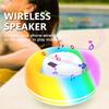 Плавающая Bluetooth-колонка с динамической светодиодной подсветкой, водонепроницаемость IPX6, отображение температуры для вечеринок у бассейна, плавания