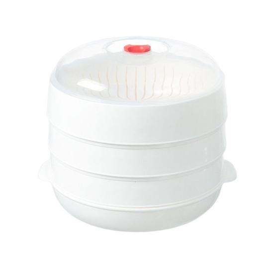 Микроволновая пароварка для овощей, пищевой прозрачный пластик, многоразовая кухонная пароварка для пельменей, овощей