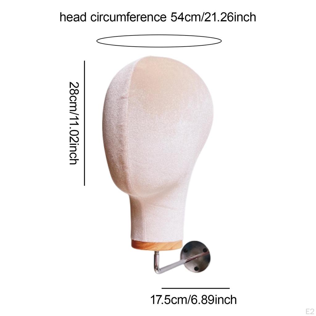 11-inch Versatile Wall Mounted Mannequin Head Model Hat Display Stand for Professional Or Personal