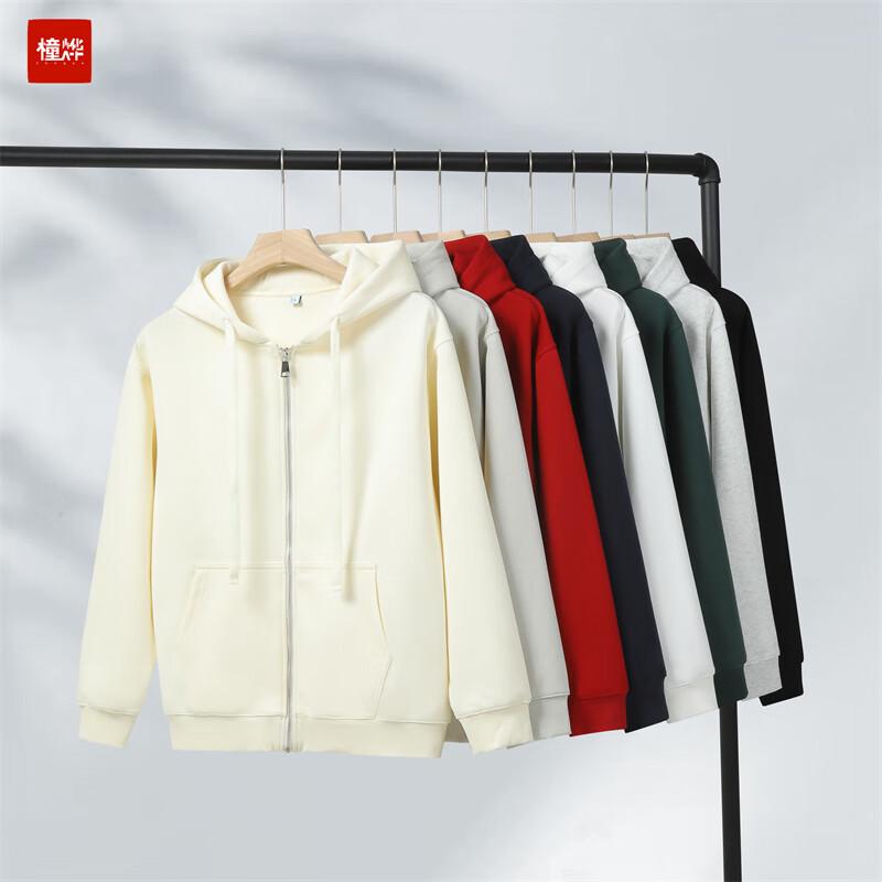 Толстовка с капюшоном и молнией Tongye 330 г, из тяжелого хлопка Sea Island