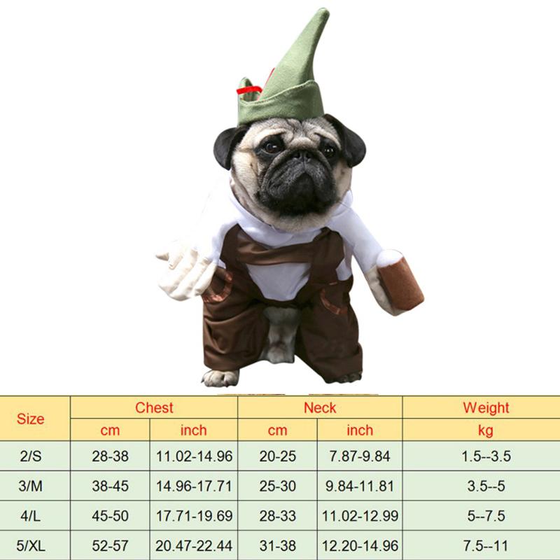 Костюм для домашнего питомца на Хэллоуин, новинка, одежда для собак, держащая нож, рождественская одежда, забавная одежда для домашних питомцев и кошек, костюмы для косплея