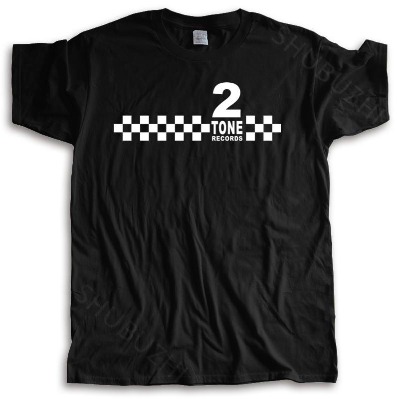 New T Shirt Black Tops for Men 2 Tone Records TShirt - Mens Ska Music Reggae Men Tshirt Fashion Tee-shirt Male Summer Tops
