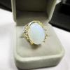 Jewelry Women Fashion Natural Moonstone Ring Wedding Engagement Anniversary