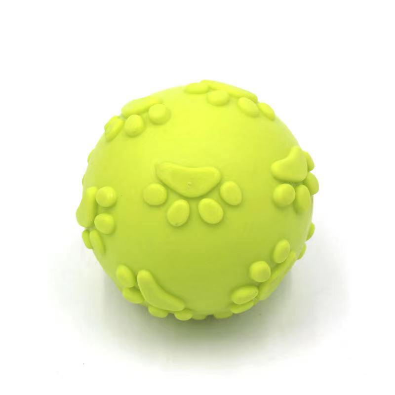 Footprint Sound Ball: Chew-Resistant Interactive Dog Toy for Molar Training and Fun
