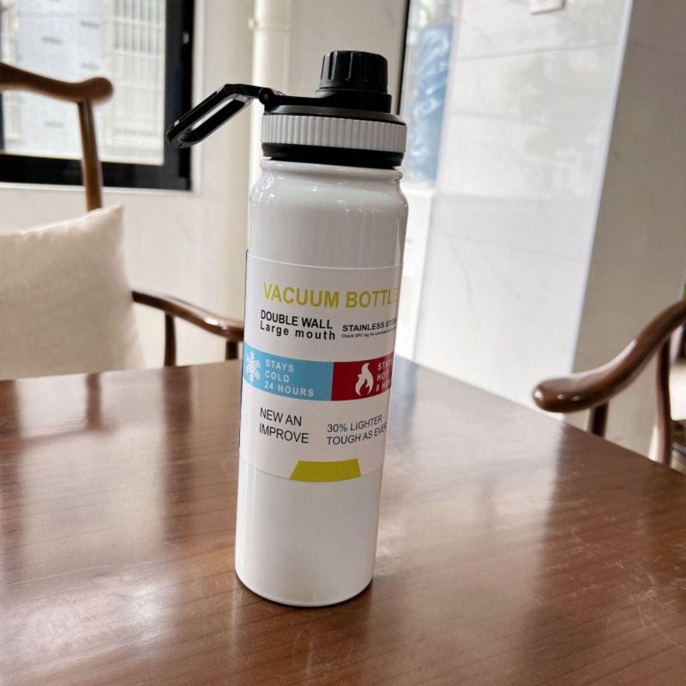 600/800ml Insulated Cup Leakproof Sports Water Bottle Vacuum Flask For Outdoor/Travel