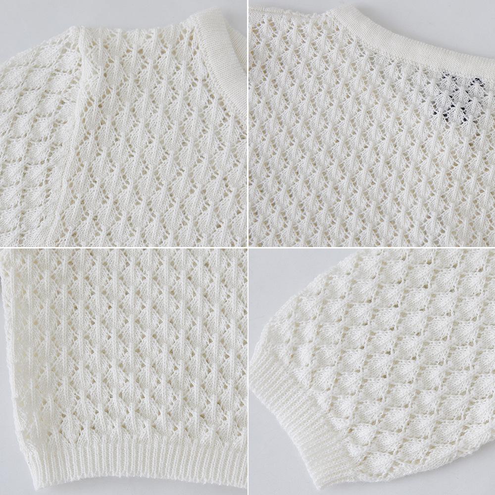 Пальто-шаль с круглым вырезом и прорезями на одной пуговице для малышей и детей ясельного возраста, тонкий стиль, вязаный кардиган для девочек