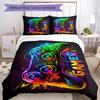 3pcs Game Controller Bedding Set Duvet Cover Closure Includes 1 Duvet Cover & 2 Pillowcases, Soft and Comfortable for All Seasons.