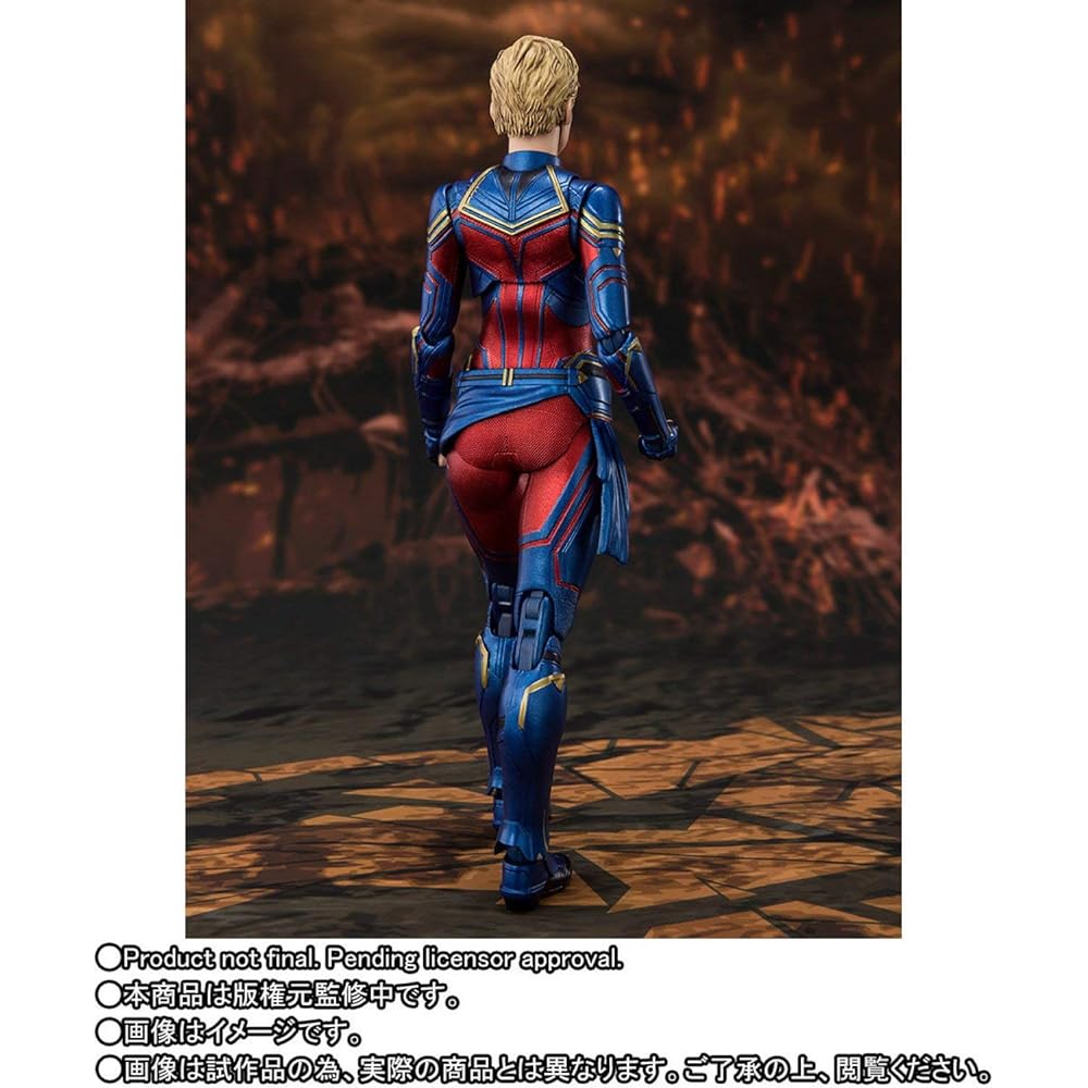Bandai S.H.Figuarts Капитан Марвел Мстители Финал Фигурка Действия Коллекционная Игрушка