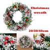 Christmas Decorations 20/30/40cm Christmas Wreath Artificial Wreath Door Hanging