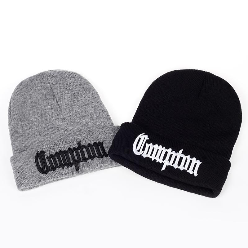 Winter Warm Beanies Knitted Hat Unisex Street Hip Hop Caps Embroidery Cotton Wool Cap Ski Hats Gorros