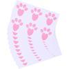 Ocosy 60Pcs Removable Easter Bunny Paw Prints Rabbit Paw Print Floor Decal Clings Easter Party Decorations