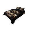 3pcs Lion Black King Printed Chipless Bedding Set Multi Size Bedroom Bedding Holiday Decor Machine Washable