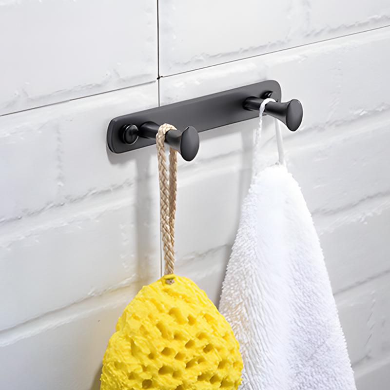Матовый черный крючок для халата, крючок для полотенец в ванной, крючок для одежды на задней двери гостиной, крючок для ключей из нержавеющей стали, крючки для хранения кухонных полотенец