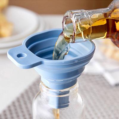 Силиконовые квадратные телескопические воронки, диспенсер для жидкости, ситечки, кухонный бункер, инструменты, кухонные дуршлаги