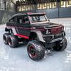 Масштаб 1/22 G63 AMG 6x6 V12, внедорожный черный пикап, модель автомобиля, игрушечный автомобиль из цинкового сплава со звуком и светом для детей, подарок для мальчиков и девочек