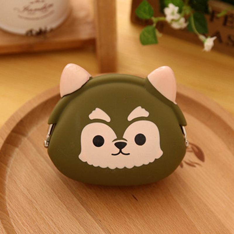 Силиконовый кошелек для монет, милый поросенок, кошка, лягушка, желтая утка, панда, сова, собака, кошелек, детский женский мини-сумка