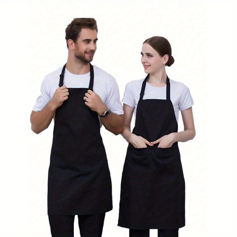 1pc Unisex Polyester Apron Short Half Waist Waiter Work Uniform For Kitchen Supplies, Hotel Restaurant Attendant Waist Apron, Kitchen Apron