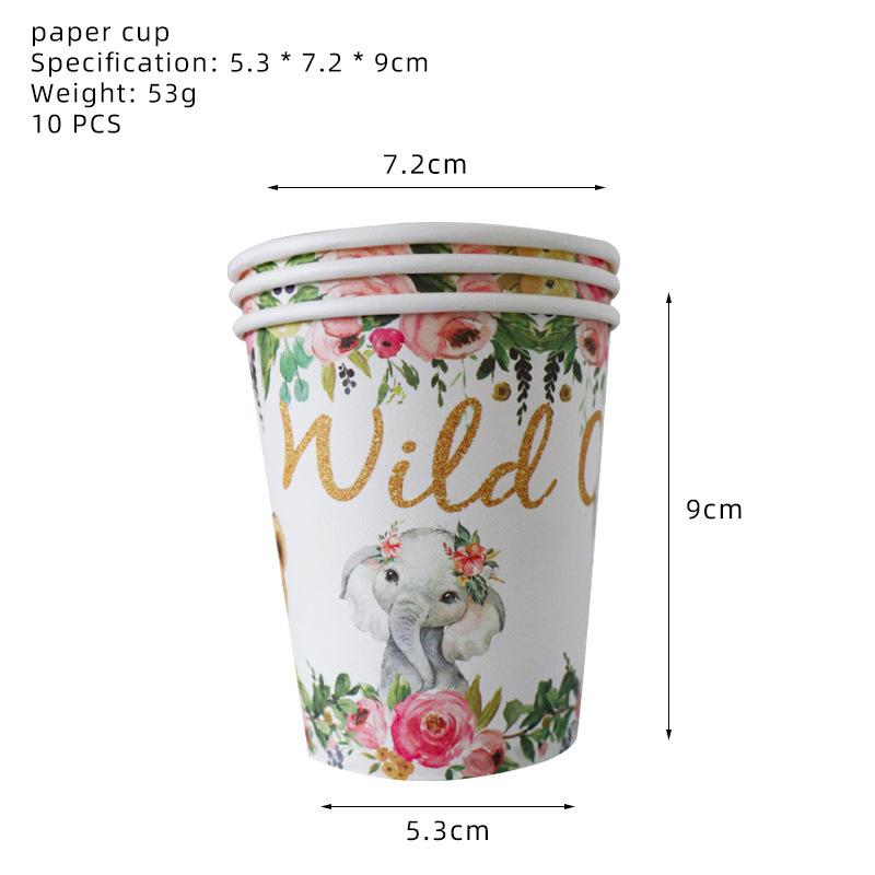 Wild Party Supplies Wildone Gold Wild Birthday Decoration Female Treasure First Year Arrangement Birthday Arrangement