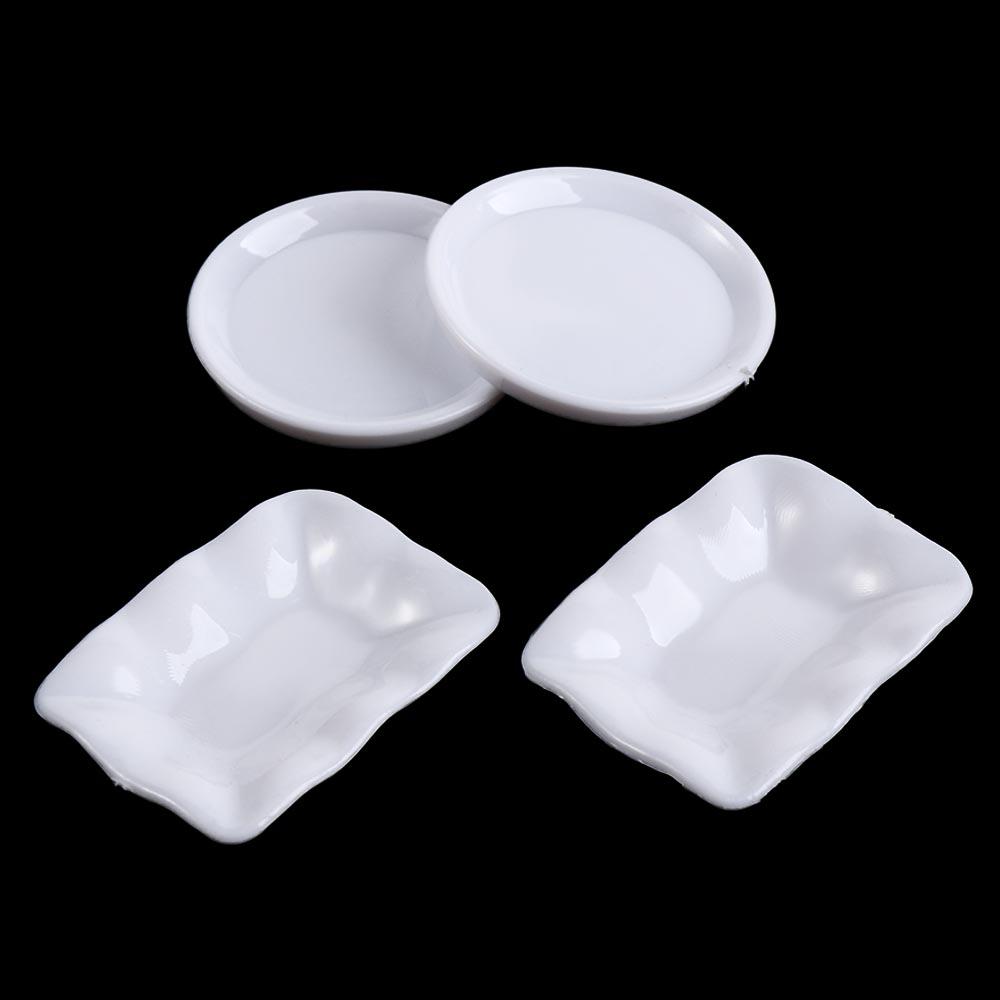 Кухонные игрушки Кукольный домик Подносы Симуляция Миниатюрная посуда Детские Мини-блюда Подарки для девочек