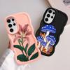 Мягкий чехол для телефона Samsung Galaxy S20 FE S22 Ultra S23 Plus S24 A26 S21 A25 S25 A34 A55 A24 A54 A36 A35 Простой цветочный