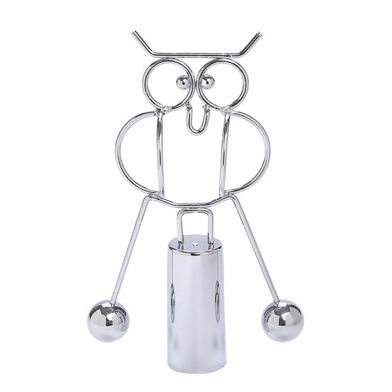 Art Sculpture Interactive Kinetic Decoration Surfing Figure Skier Balancing Tabletop