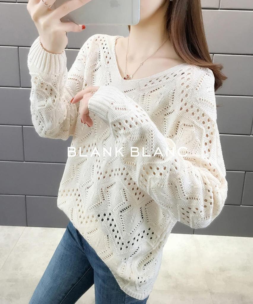 Knit Openwork Top Summer Sweater Loose Crochet Lace Neat Natural Casual Simple Gal Flashy Unique Room Wear Pajamas Resort Travel Going Out Travel Live