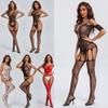 Womens Bodystocking Fishnet Dress Lingerie Open Crotchless Bodysuit Women Underwear See Through Babydolls Sexy Costumes