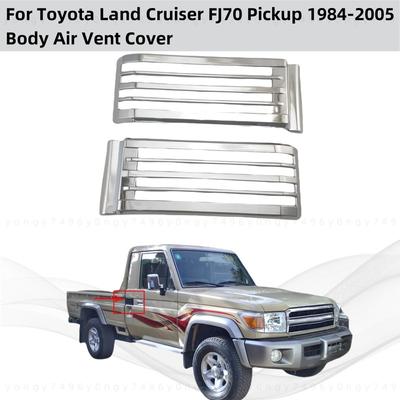 Для Toyota Land Cruiser FJ70 J70 Пикап 1984 1985 - 2005 Задняя боковая вентиляционная решетка кузова Накладка Хромированная Автомобильные аксессуары Стиль наклеивания