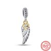 Angel Heart Wing Feather Balloon Pavé Newest  Sale Beads Fit Original  Charm Bracelet 925 Sterling Silver Jewelry