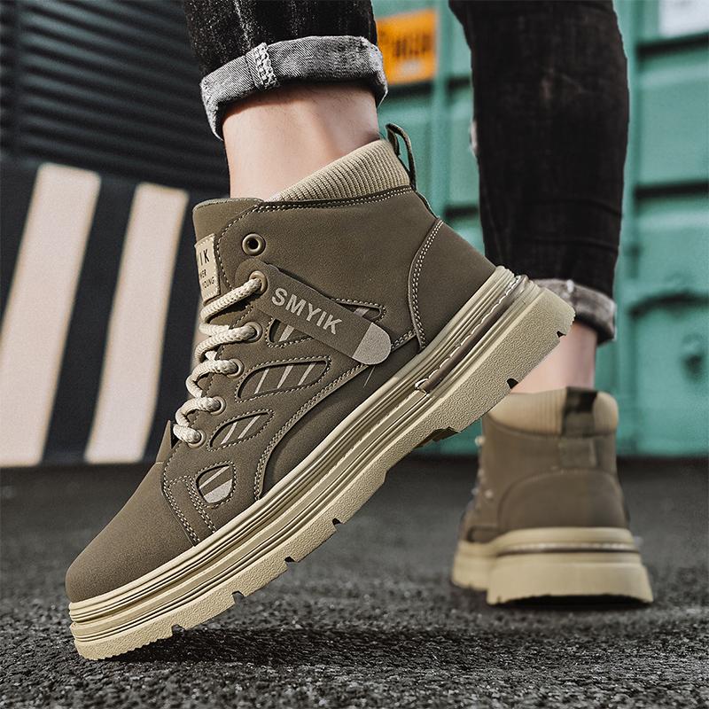 Men's Boots Autumn and Winter New Sports Casual Tooling Boots Soft Sole Non-slip Comfort Outdoor Boots Fashion Joker Tide Boots