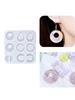 Pack of 11 Silicone Earring Mold Portable Y Crystal Silicone Mold for Keychains and Earrings Resin Pendant Mold