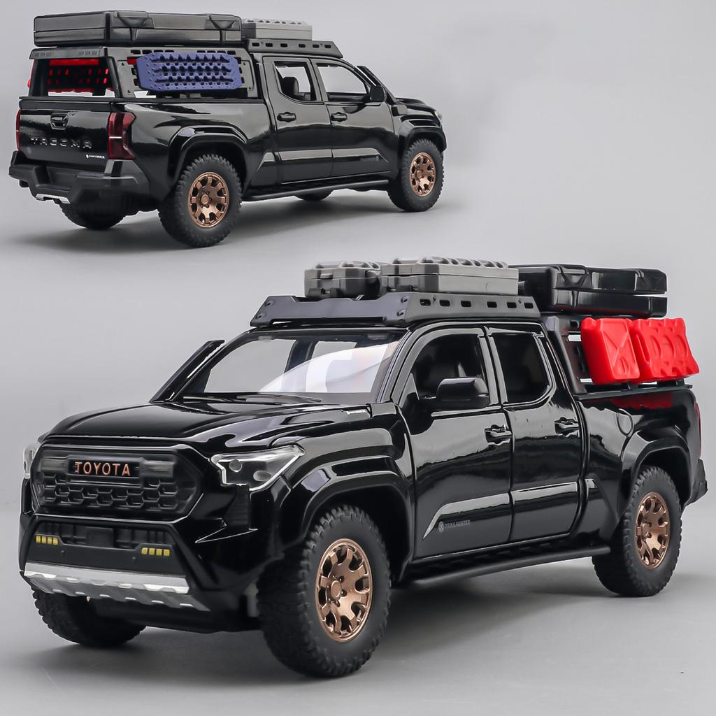 ksgzm1 1:24 Toyota Tacoma Off Road SUV Alloy Metal Diecast Model Car Home Decoration & Computer Desktop Ornaments Holiday Present Kids