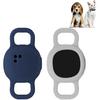 Silicone Cat Collar Holder for Tile Sticker 2024, 2 Pack Protective Case for Tile Sticker Tracker Pet Dog Cat (Black/Luminous Blue)