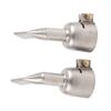 2Pcs Welding Gun Nozzle Flat 120 Degree Stainless Steel Hot Air Plastic Weld Torch Accessories