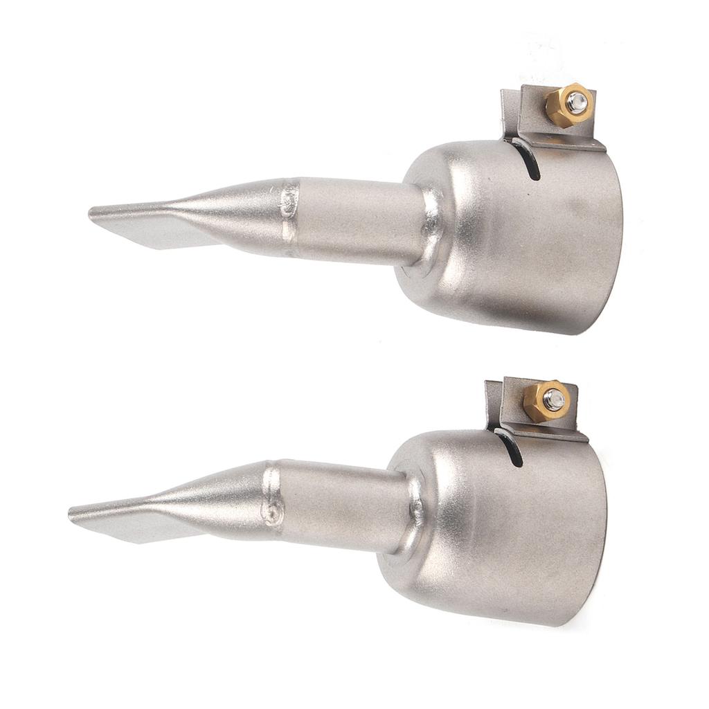 2Pcs Welding Gun Nozzle Flat 120 Degree Stainless Steel Hot Air Plastic Weld Torch Accessories